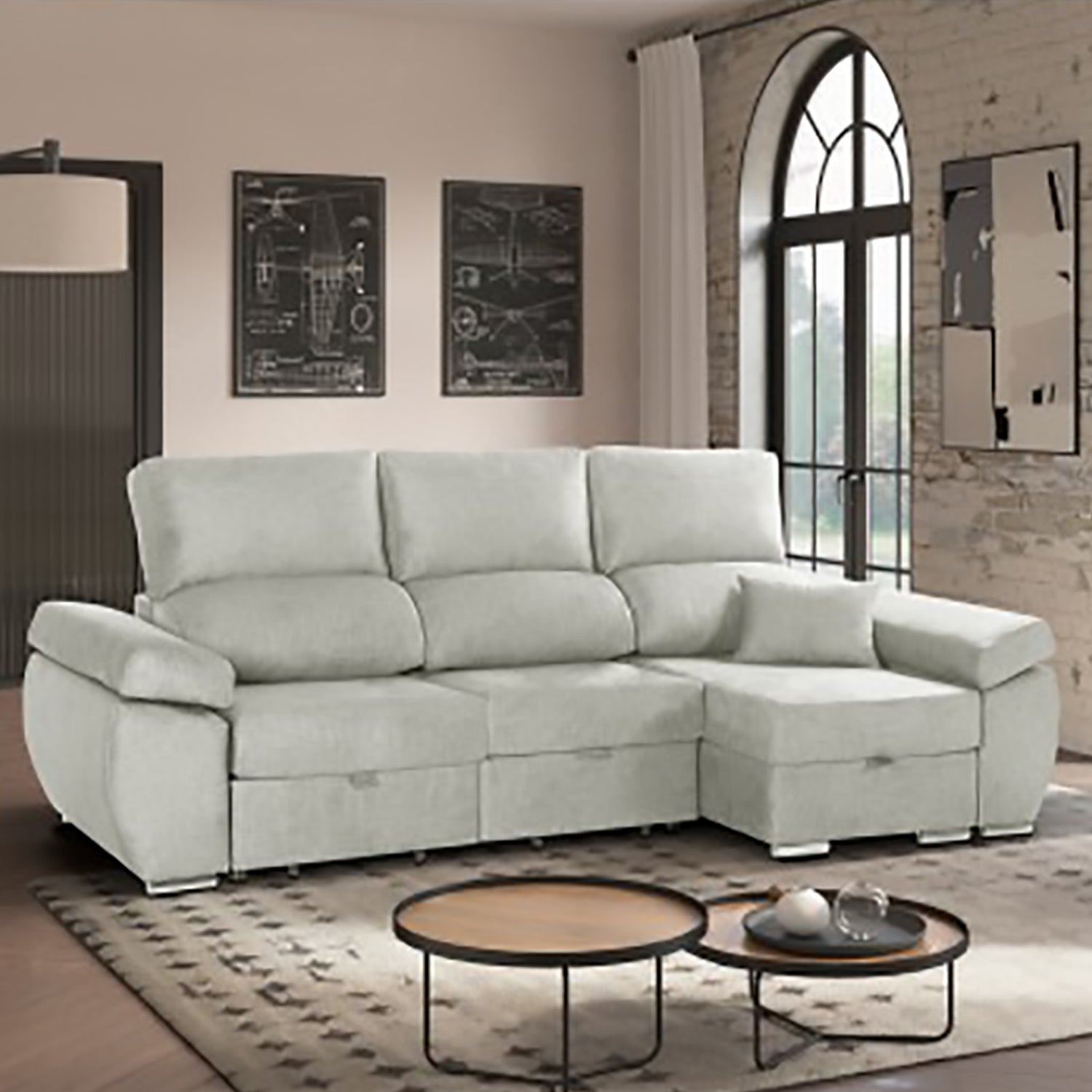 Sofá Chaiselongue Reversible Índico