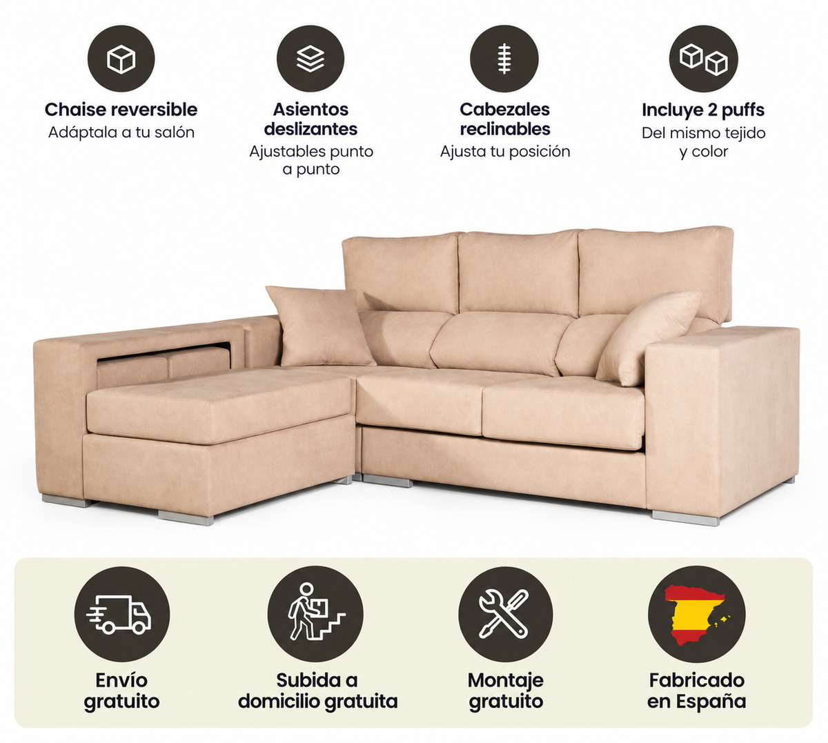 Sofa Chaiselongue Marbella