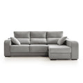 Sofá Chaiselongue Zafiro 3 Plazas Tela Antimanchas